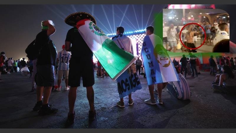 Incidentes entre hinchas de Argentina y México en Doha a días del duelo clave en el Mundial de Qatar